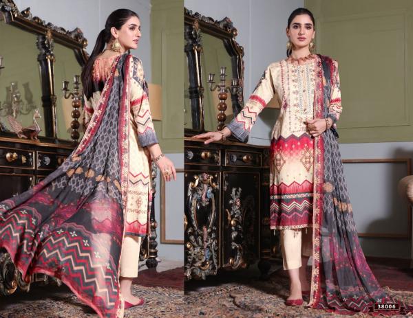 Apna Razia Sultan-38 Cotton Designer Printed Dress Material